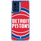 NBA Detroit Pistons Large Logo Moto G 5G (2024) Clear Case